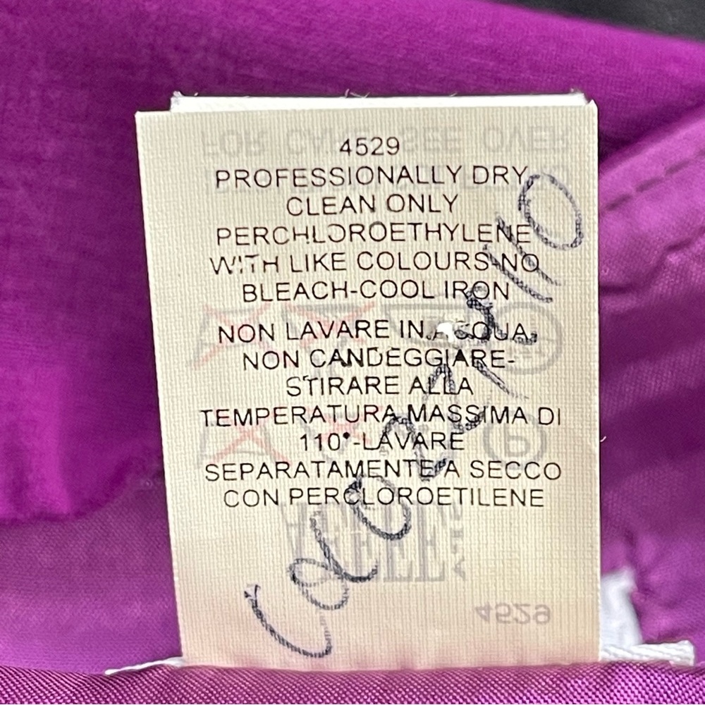 Moschino Cheap & Chic Wool Blend Purple Mini Skirt Size 8 - Picture 13 of 13
